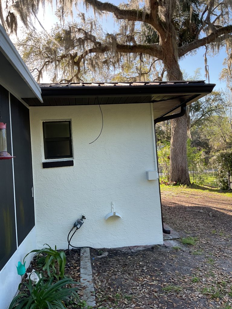 End of house after